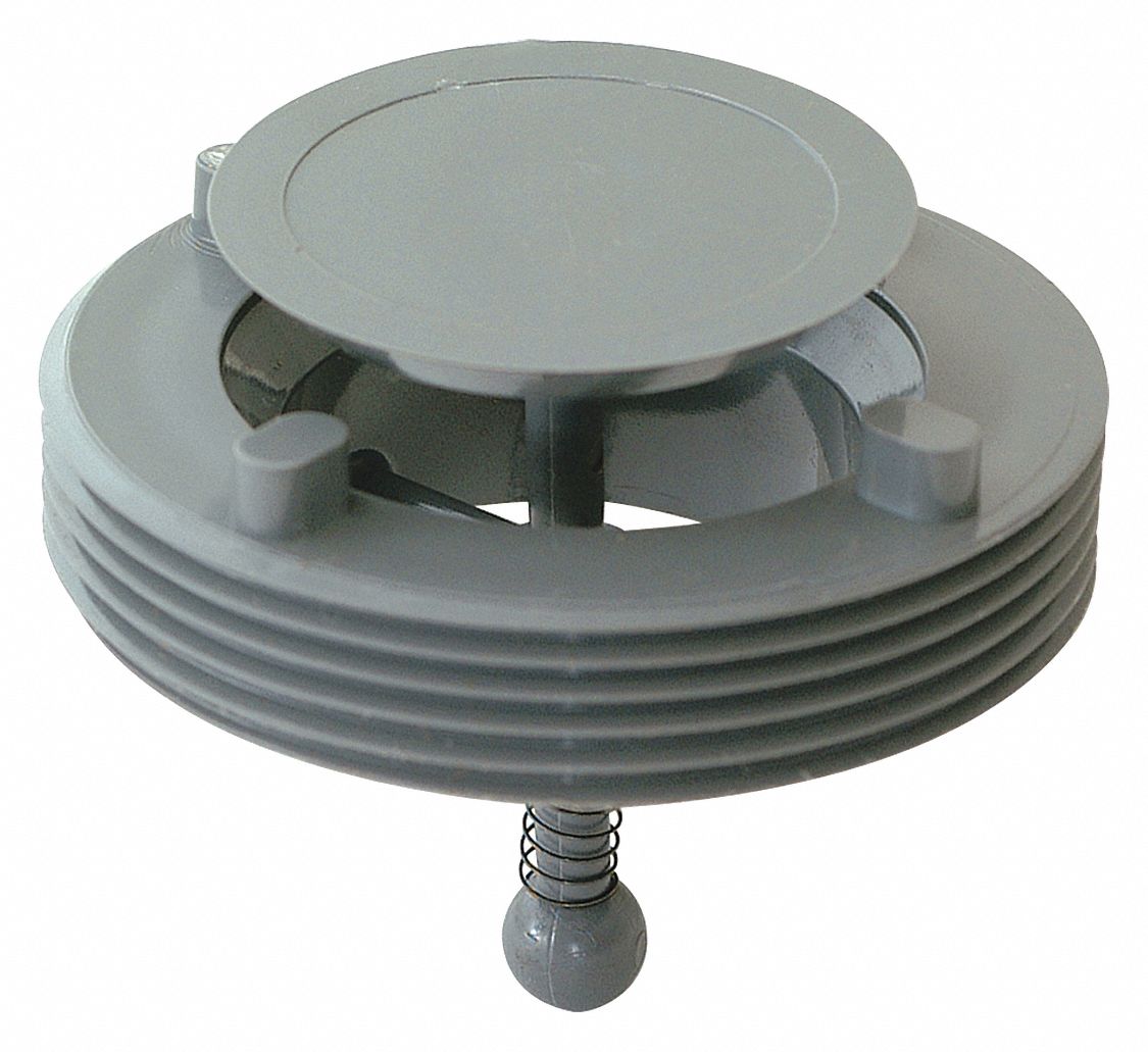 SOUPAPE DE DÉCHARGE POUR ÉGOUTS : POUR DRAIN DE PLANCHER, PLASTIQUE, 3 PO