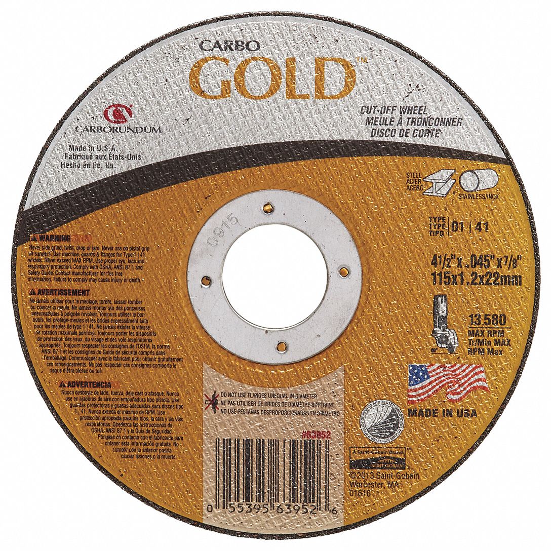 ABRASIVE CUT-OFF WHEEL,4-1/2