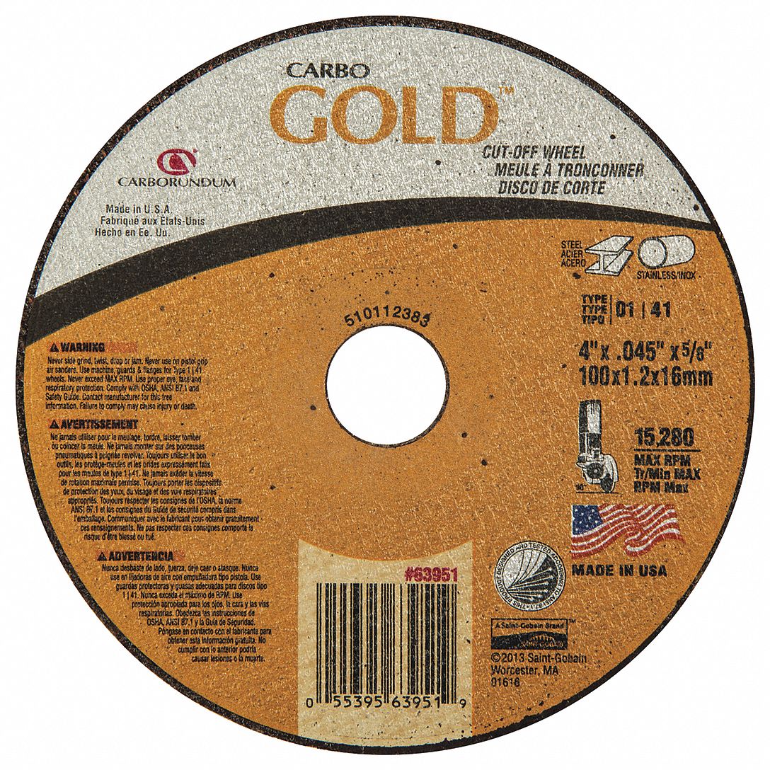 type-1-4-x-0-045-x-5-8-abrasive-cut-off-wheel-447r01-66252850584