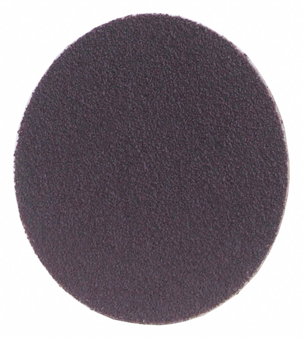 PSA SANDING DISC, 1 IN DIAMETER, NON-VACUUM, ALUMINUM OXIDE, 100 GRIT, X WEIGHT CLOTH, MX240