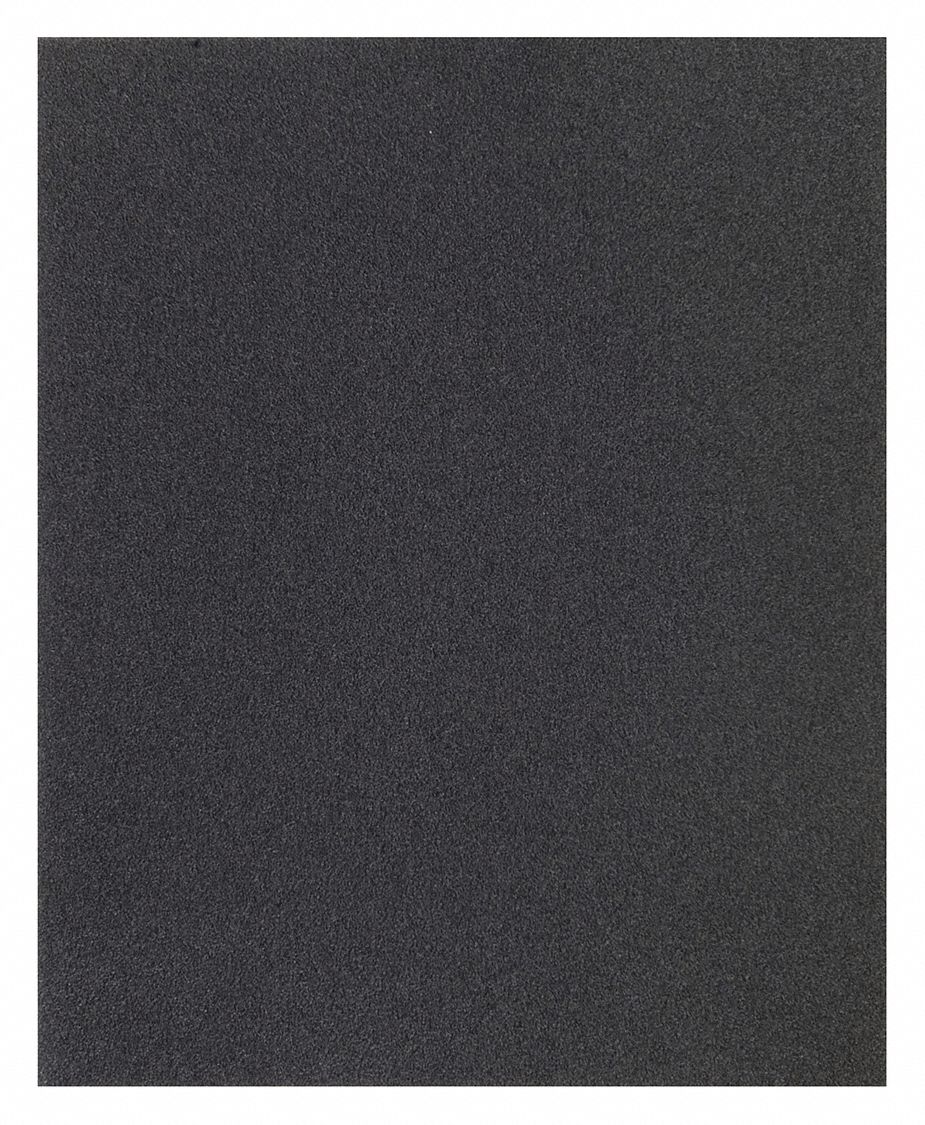 Sanding Sheet: 9 in W x 11 in L, Emery, 240 Grit, J Wt Cloth, JC0250, 50 PK