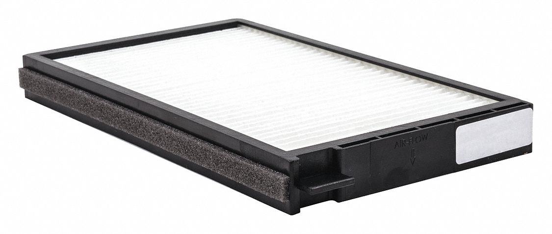 Automotive Air Filter: Panel, Engine, Rectangular, Panel, 8 1/4 in Overall Lg, Buses