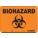 SAFETY SIGN, VINYL, ADHESIVE MOUNT, 7 IN X 10 IN NOMINAL SIGN SIZE, NOT RETROREFLECTIVE, BIOHAZARD