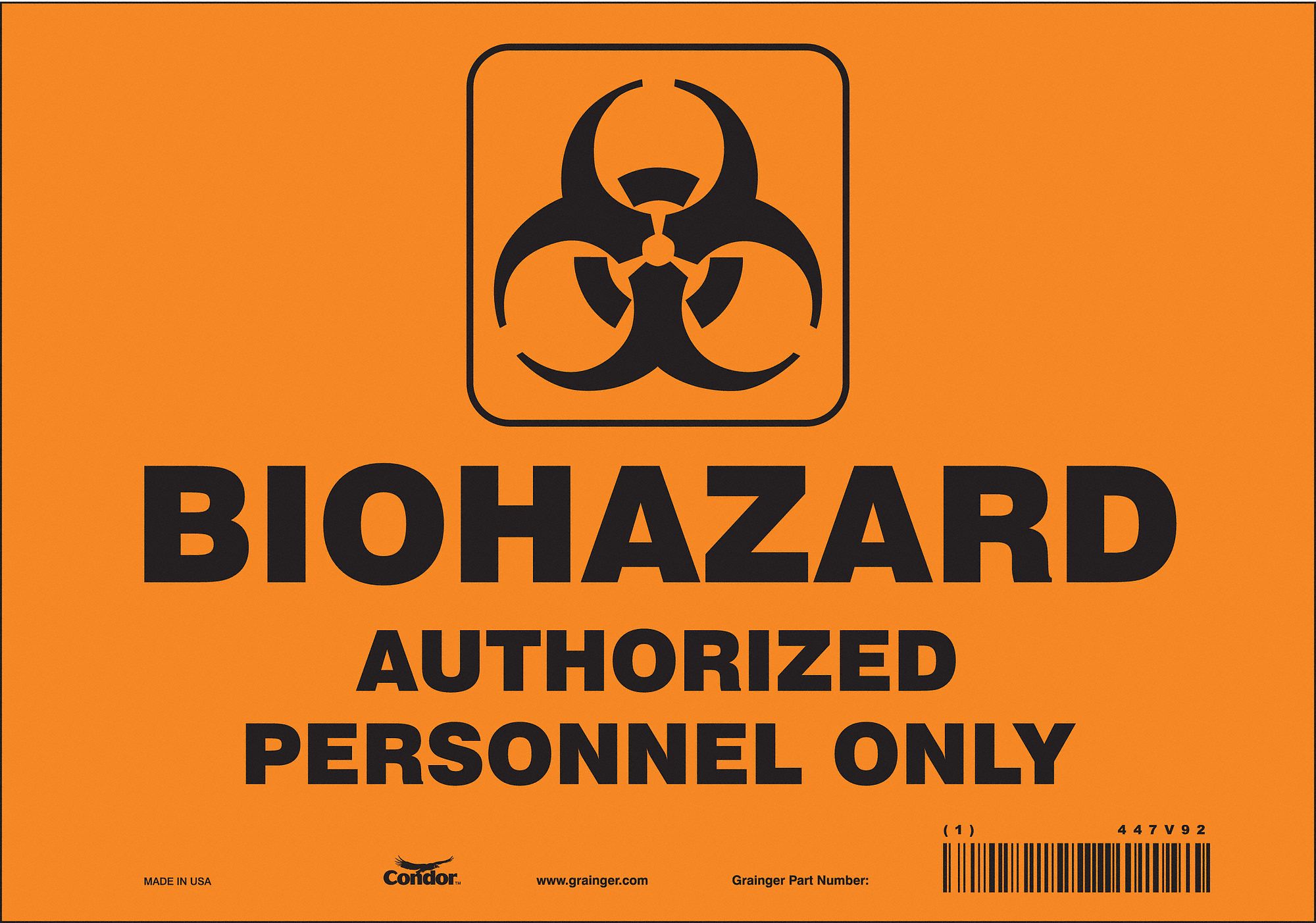 PANNEAU SECURITE,7PO X 10PO,VINYLE