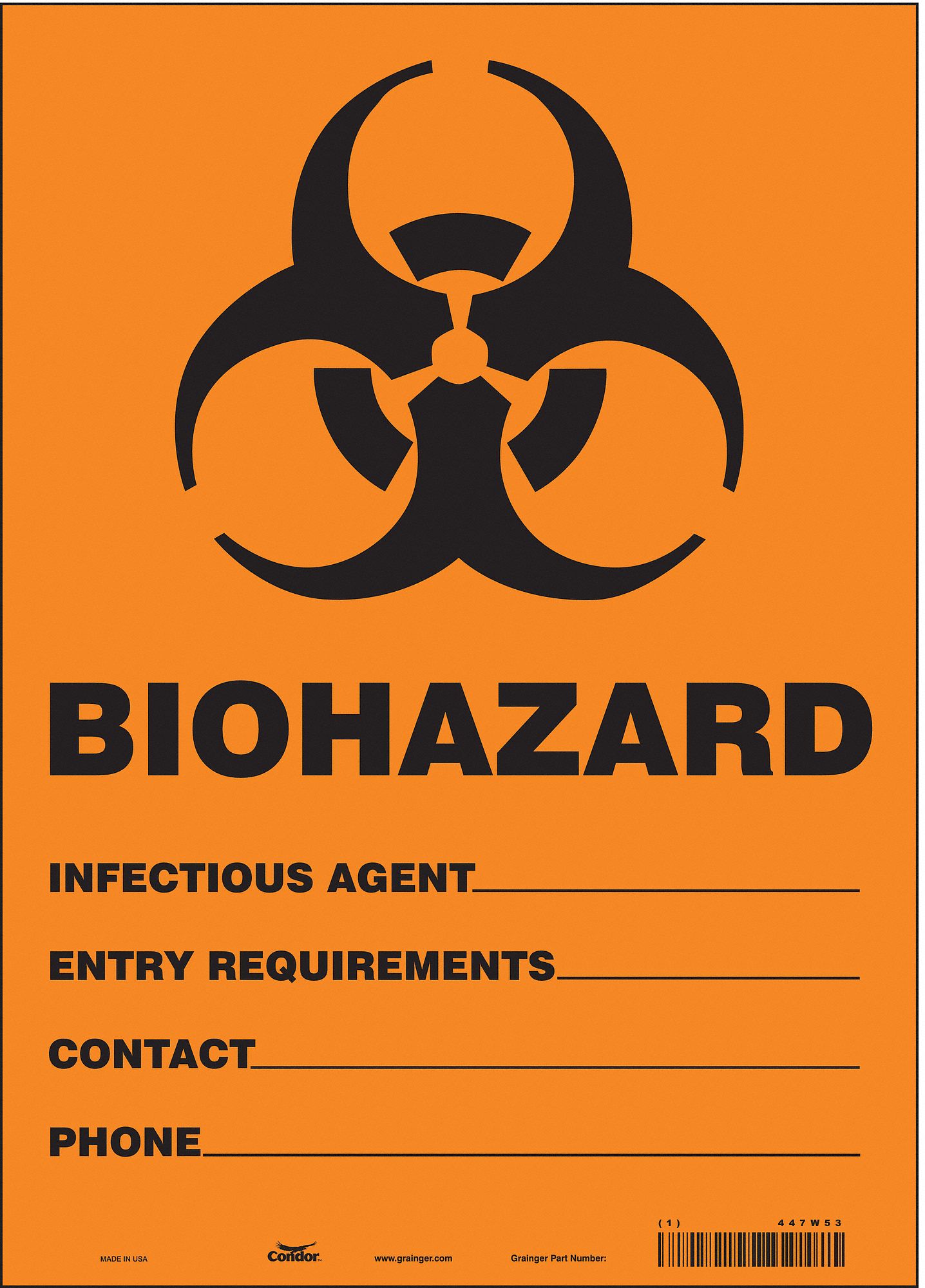 PANNEAU SECURITE,14PO X 10PO,VINYLE