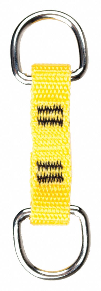 Dual D-Ring: For Hand Tools, D-Ring, Tape-On, Steel, 2 lb Capacity