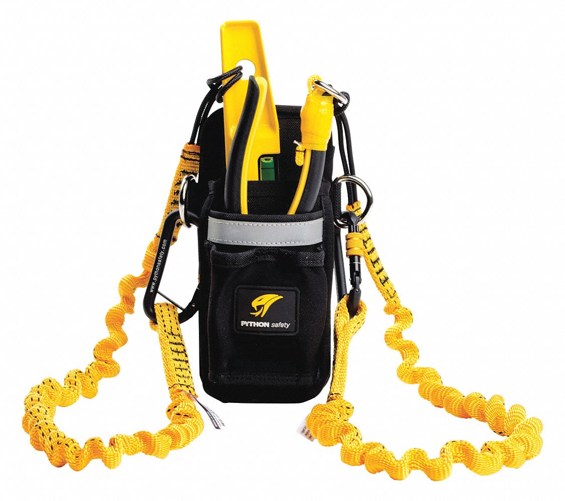 Holster: For Hand Tools, Harness Clip, 2 Tool Connections, 2 Anchor Points, Universal, 1