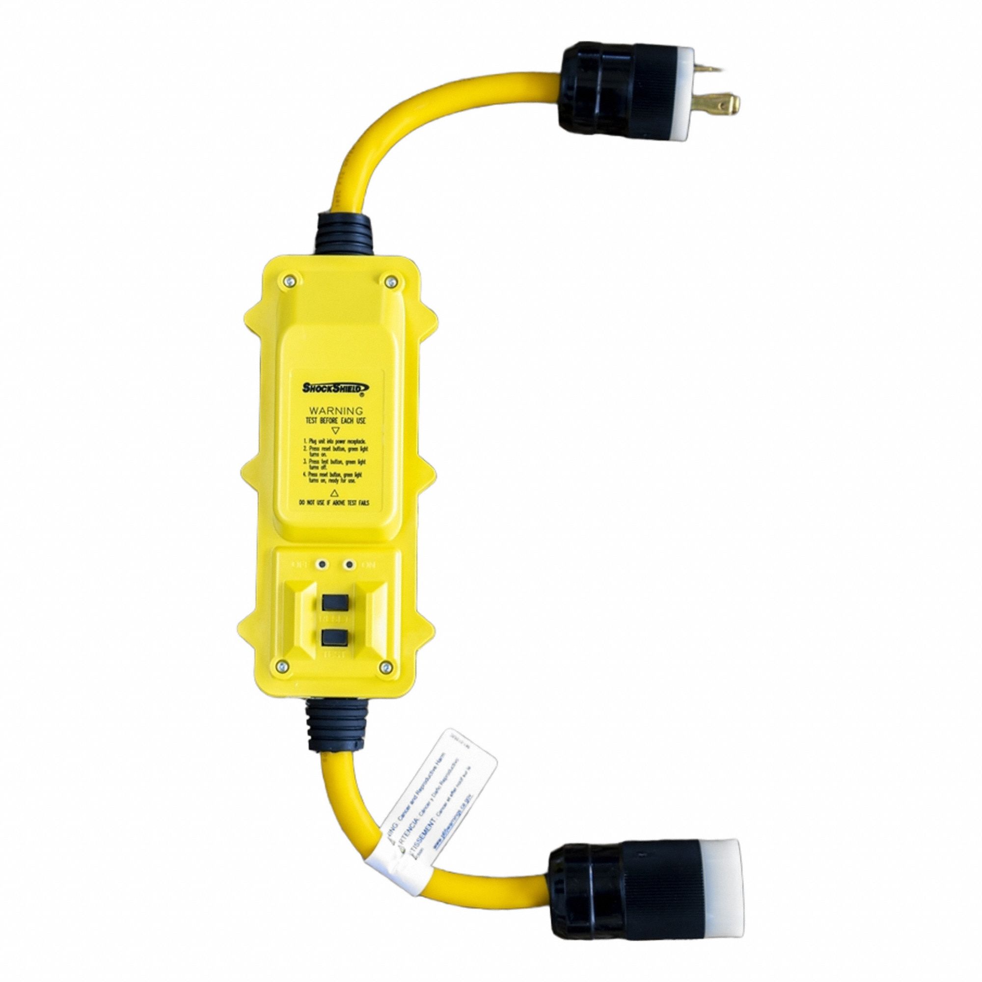 GFCI Yellow 6 ft 1 Outlet 10 AWG