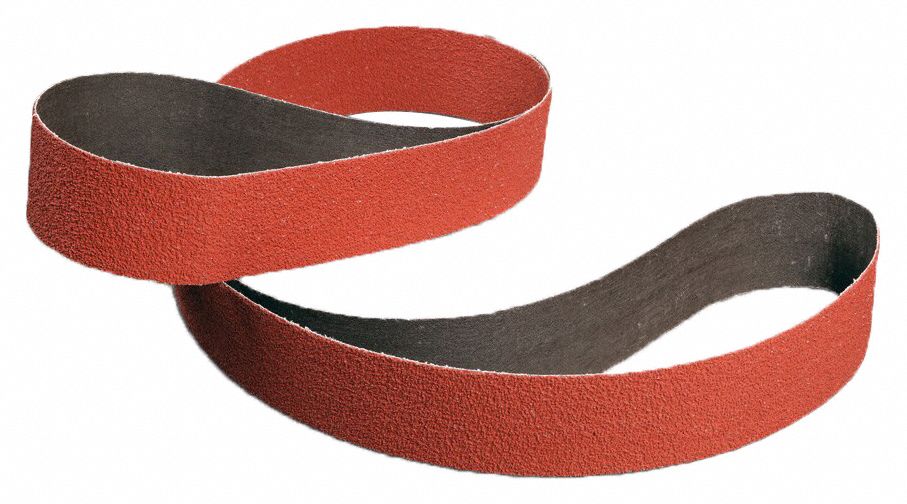 SANDING BELT,6 IN W,ORANGE,PK10