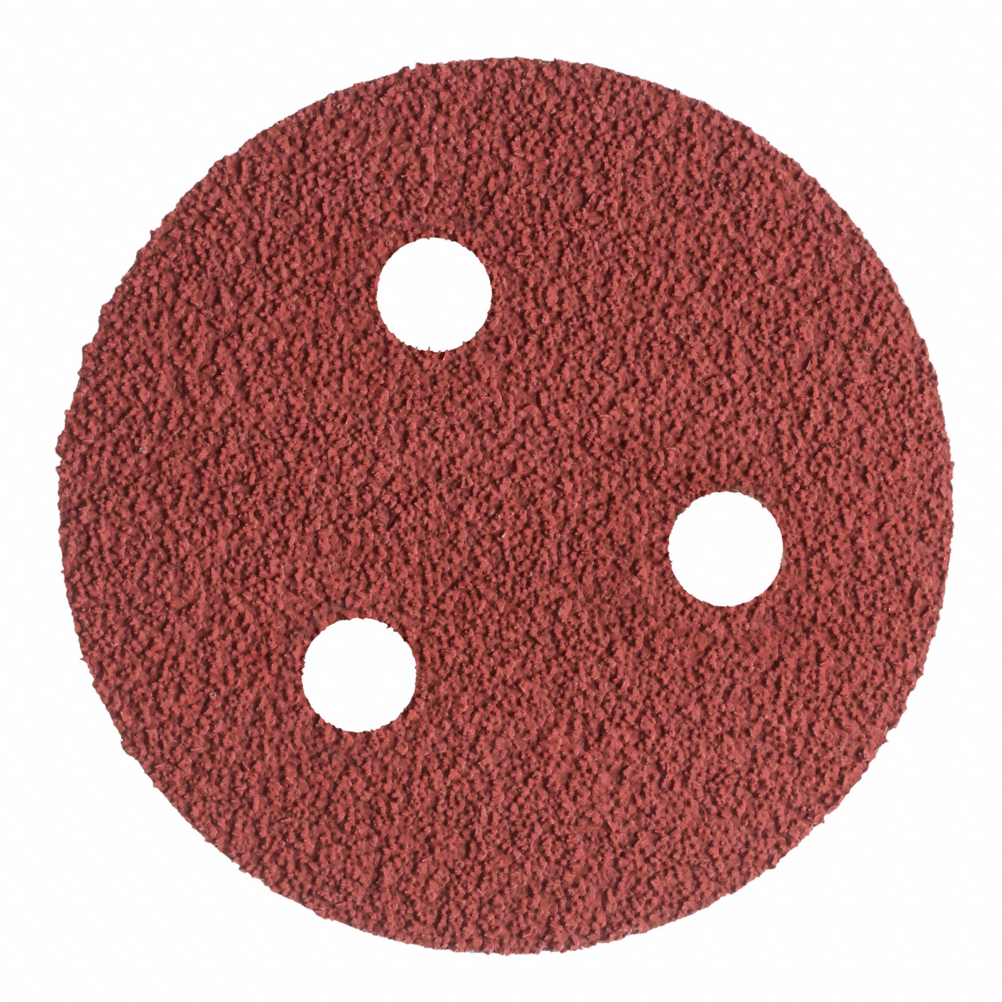 Hook-and-Loop Sanding Disc: 3 in Dia, 3 Hole, Ceramic, 40 Grit, X Wt Cloth, 947A
