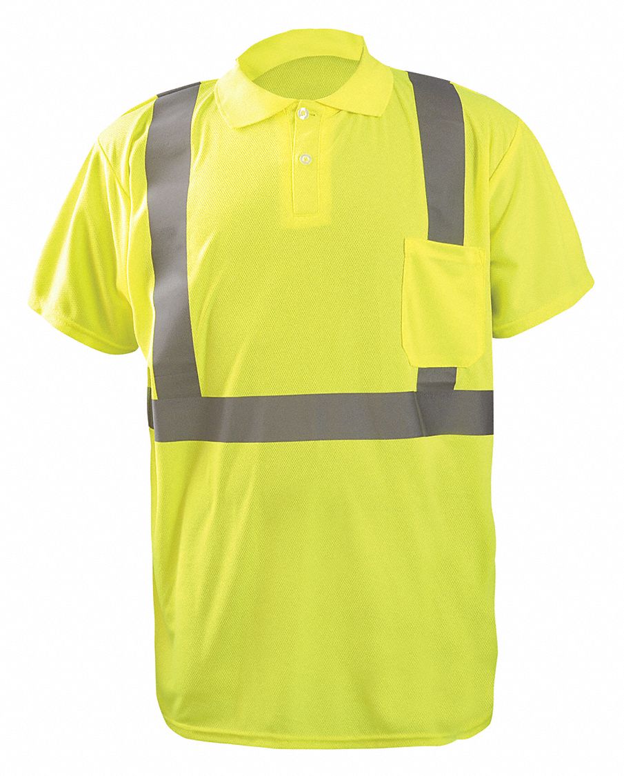 OCCUNOMIX, ANSI Class 2, M, T-Shirt - 448H48|LUX-SSPP2B-YM