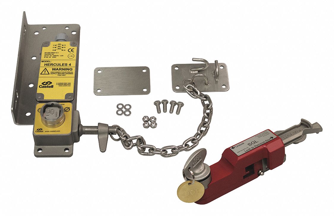 Manual Door Lock Kit, Includes Short Chain