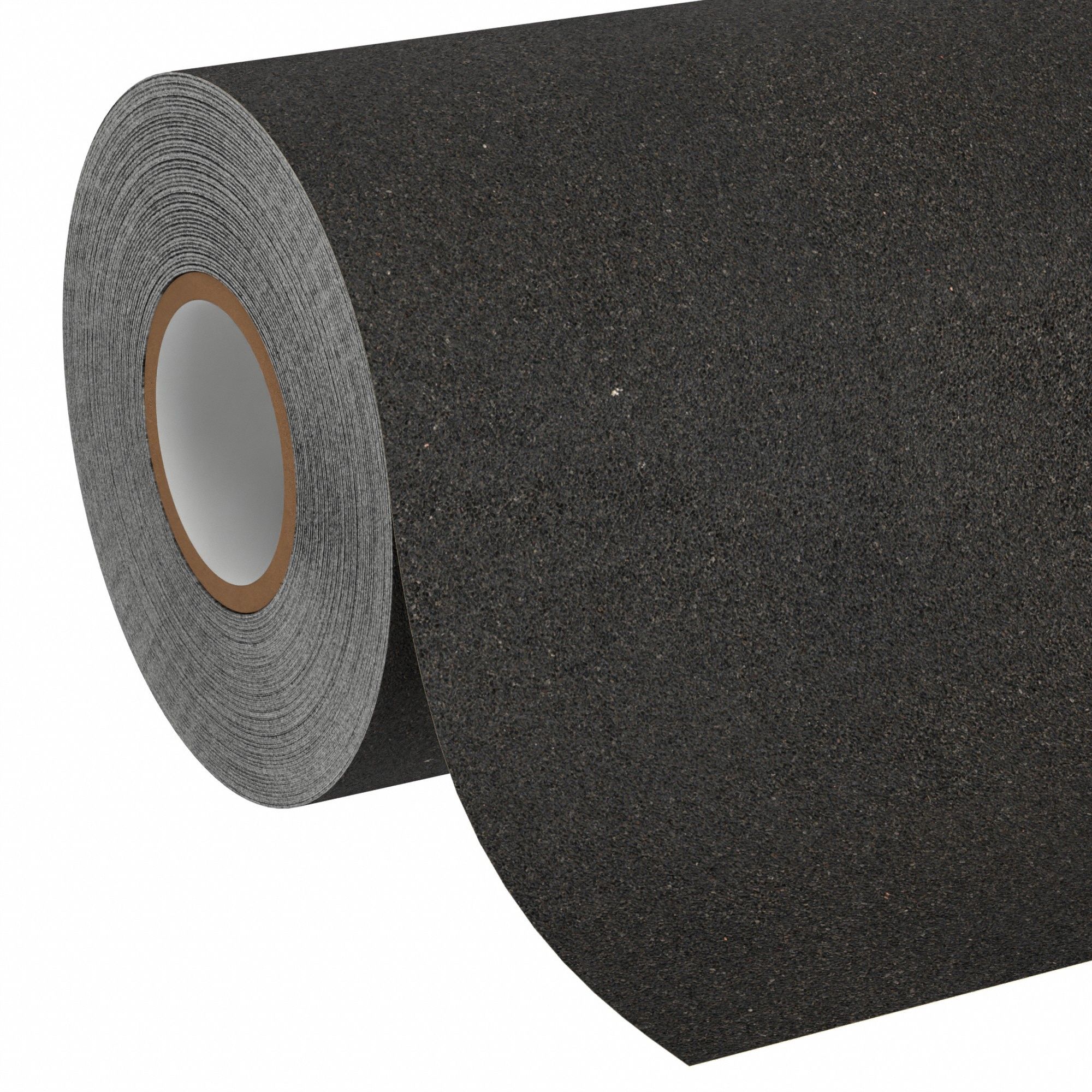 RUBAN ANTIDÉRAPANT, SOLIDE, ABRASIF FIN, TAILLE DE GRAIN 80, 60 PI X 12 PO, CARBURE DE SILICIUM, ADHÉSIF PUISSANT, NOIR