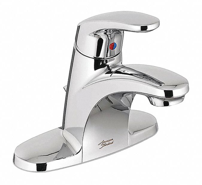 MID ARC BATHROOM FAUCET: AMERICAN STD, COLONY PRO, CHROME FINISH, 1.2 GPM, MANUAL