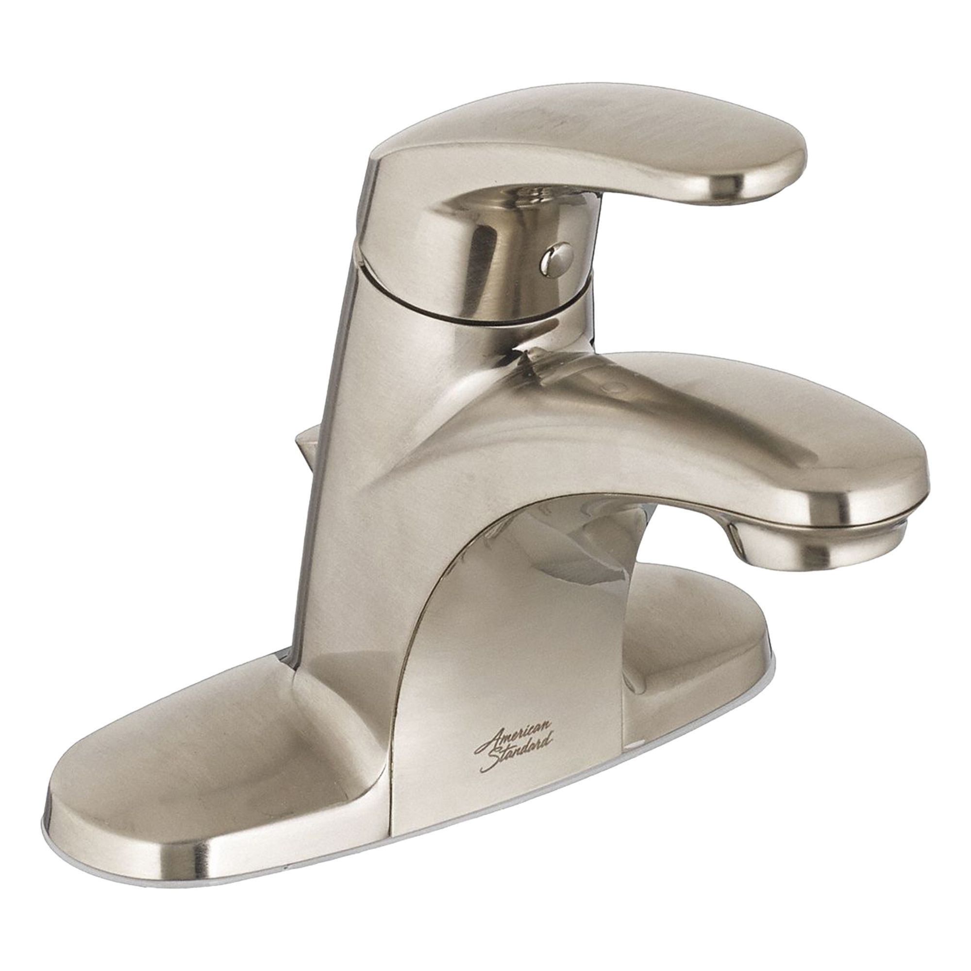 Mid Arc Bathroom Faucet: Colony Pro, Metal, Brushed Nickel Finish, Centerset, Arc