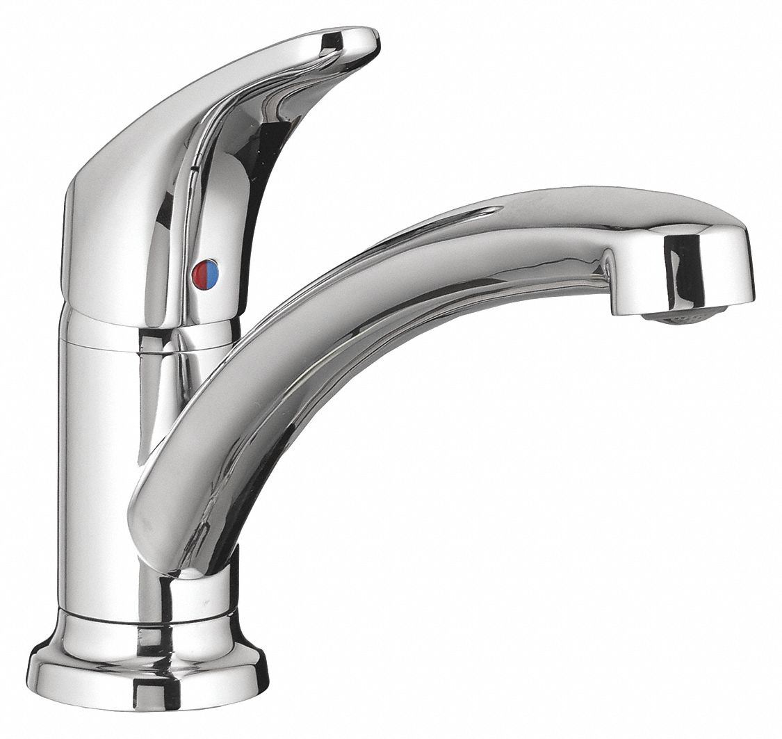 LOW ARC KITCHEN FAUCET: AMERICAN STD, COLONY PRO, CHROME FINISH, 1.5 GPM FLOW RATE