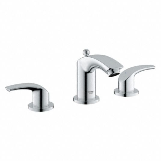 Grohe Chrome Straight Bathroom Sink Faucet Manual Faucet Activation 1 2 Gpm 448n53 2029400a Grainger