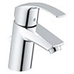 Straight-Spout Single-Joystick-Handle Single-Hole Deck-Mount Bathroom Faucets image