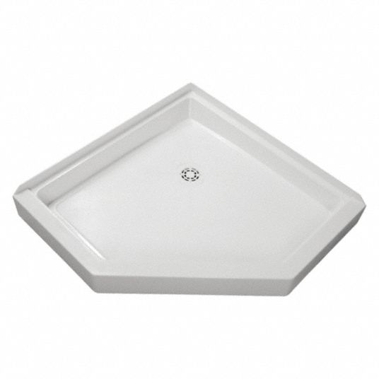 FIAT PRODUCTS Fiat, Molded Stone, Single Threshold Style, 36 in x 36 in, Neo-Angle, Shower Base 