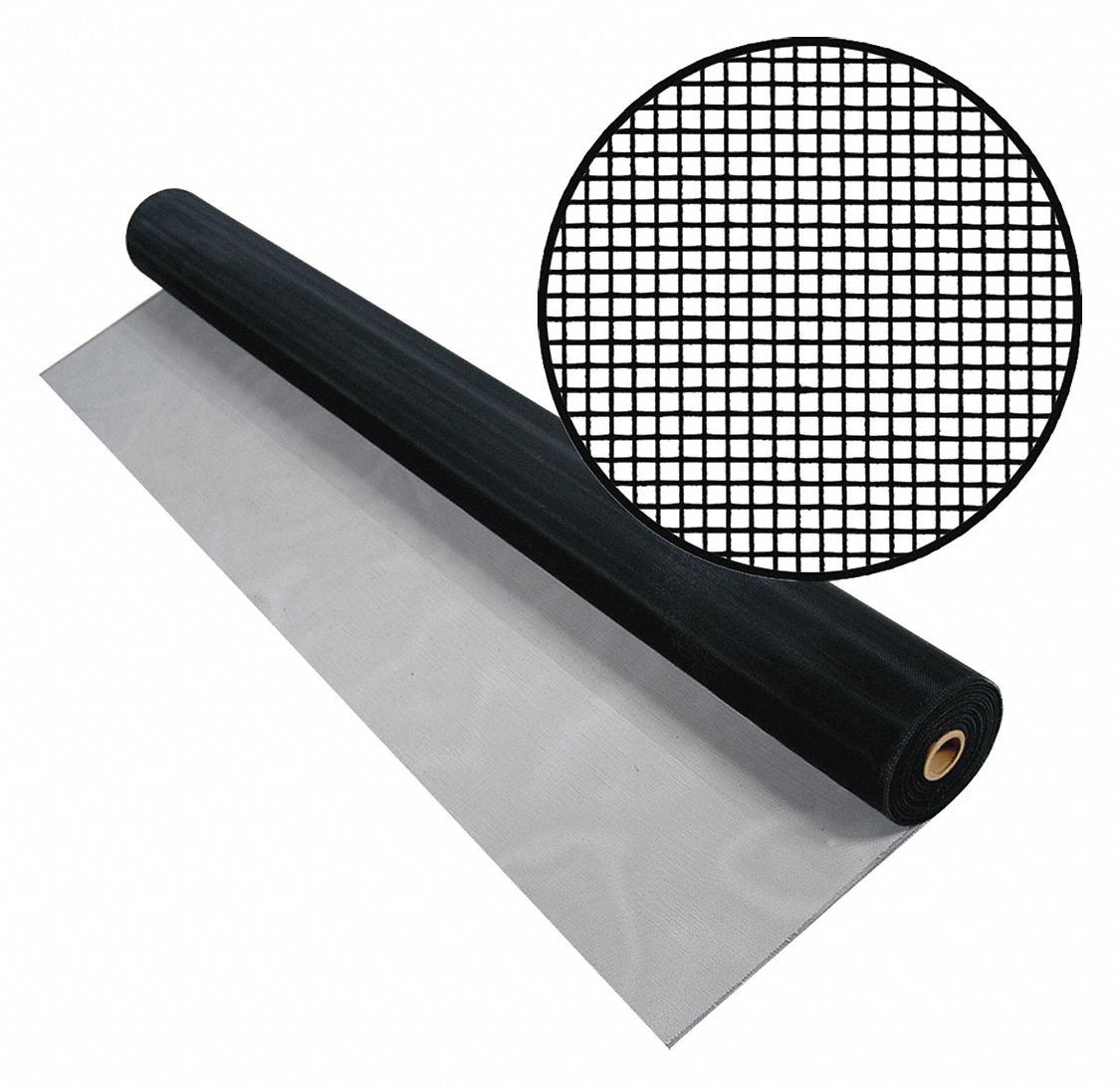 Door and Window Screen: 18 x 18 Mesh Size, 0.006 in Wire Dia., 60 in Wd, 100 ft Lg