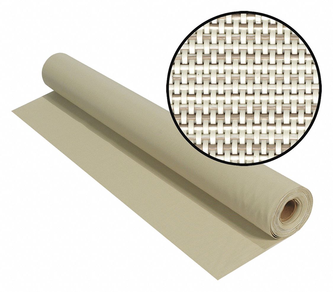Replacement Screen: Polyester, Stucco, 23 x 16 Mesh Size, 3 ft Wd, 100 ft Lg