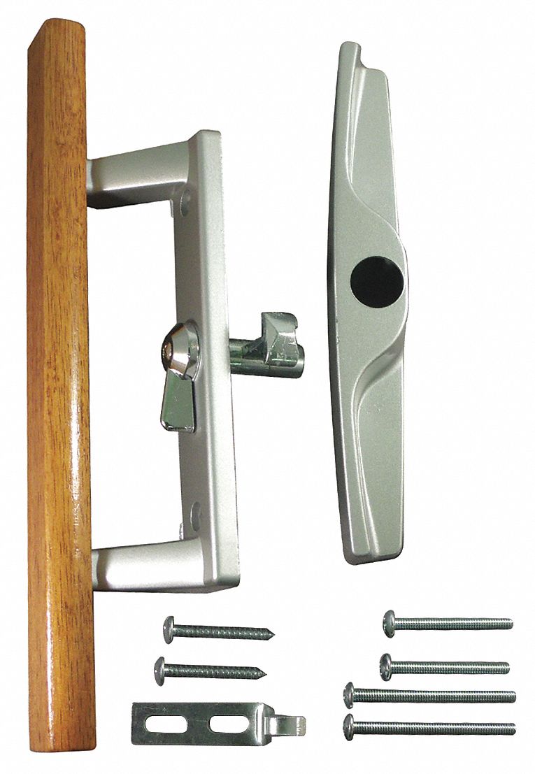 Mortise Latch, 9 in Lg, Patio Door Handle Set 448R7913104 Grainger