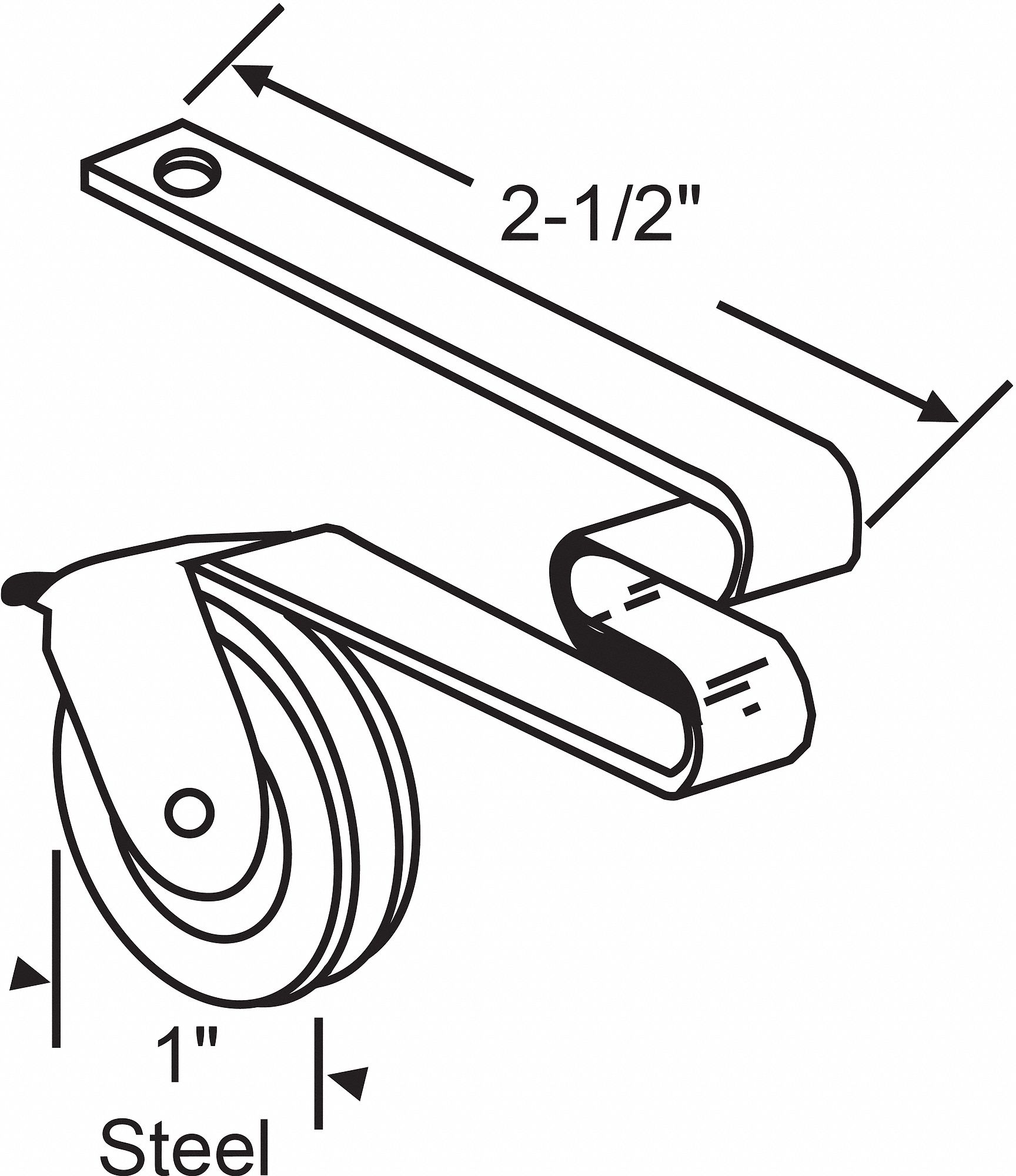 ROLLER ASSEMBLY,2-23/32" L X 23/64" W