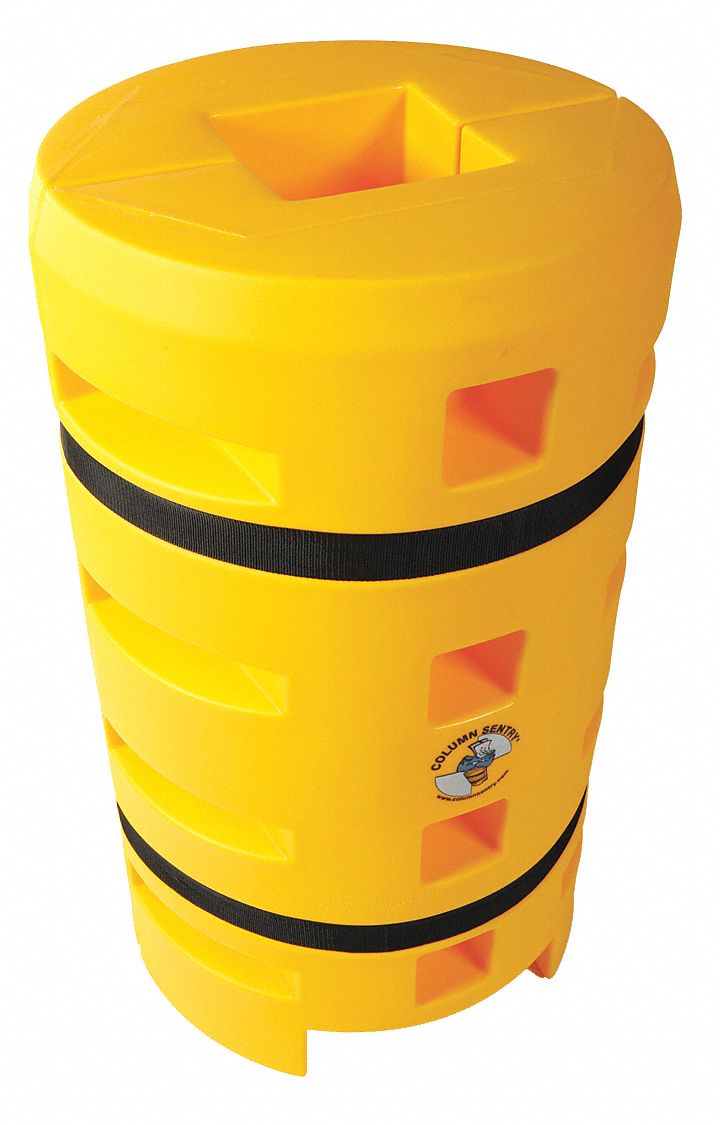 Column Protector: 8 in, 6 in, 8 in (H-Beam)/8 in (Round)/8 in (Square), I-Beam/Round/Square
