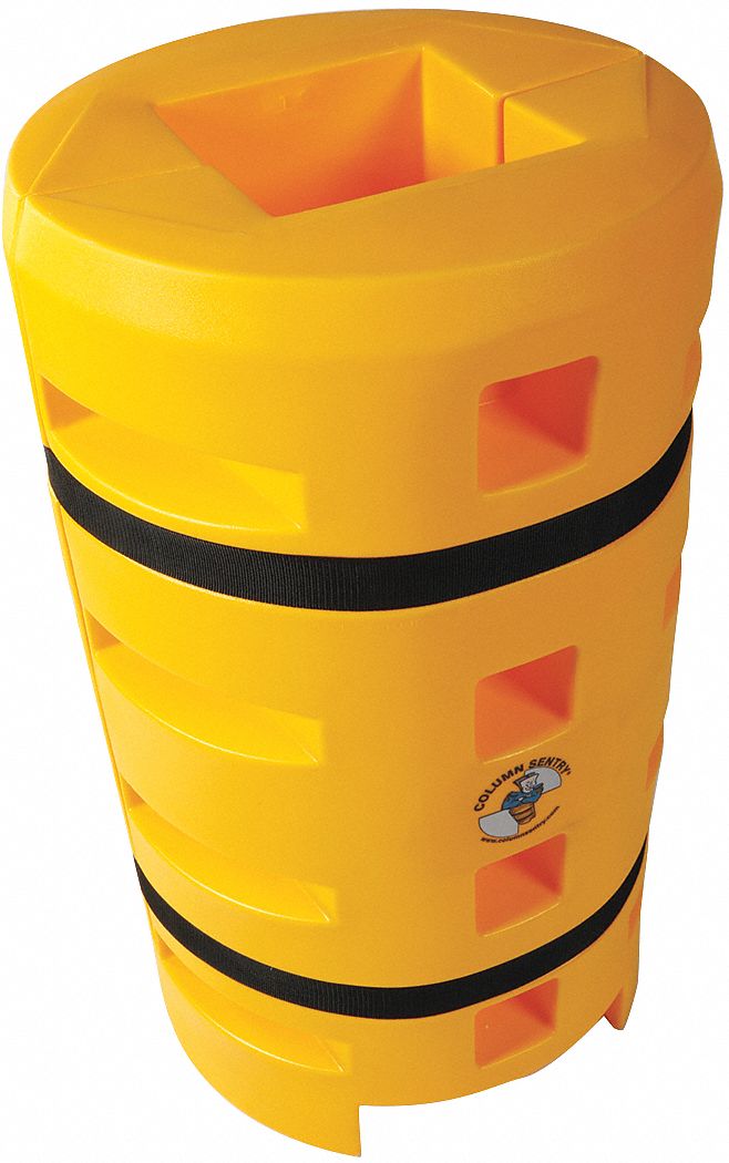 Sentry Square Yellow Column Protector Fits Column Size 10 In 42 Inh X 24 Inw 448r95cs2442 7187