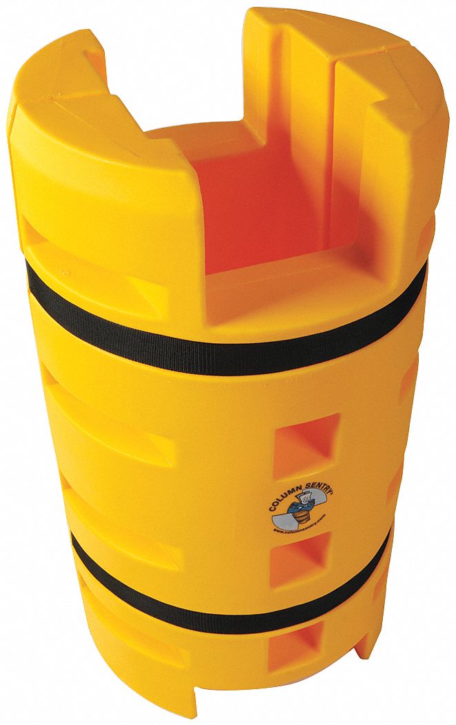 Column Protector: 12 in, 10 in, 12 in (H-Beam)/12 in (Round)/12 in (Square), Square, LLDPE