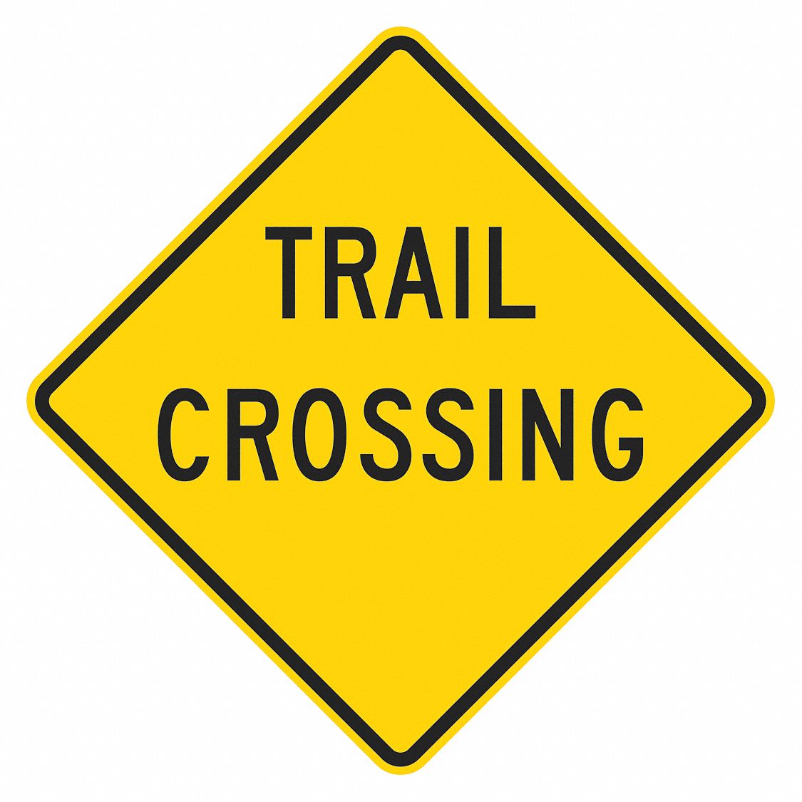 LYLE Trail Crossing Traffic Sign, Sign Legend Trail Crossing, MUTCD