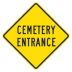 Cemetery Entrance Signs