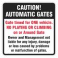 Parking Lot Gate Signs