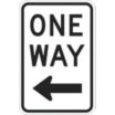 One Way Signs (With Left Arrow)