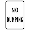No Dumping Signs image