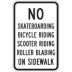 No Skateboarding Bicycle Riding Scooter Riding Roller Blading On Sidewalk Signs