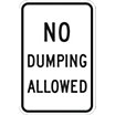 No Dumping Allowed Signs image
