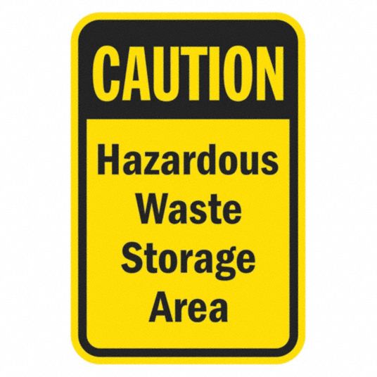 LYLE Facility Sign, Sign Format Traditional OSHA, Hazardous Waste ...