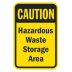 Caution: Hazardous Waste Storage Area Signs