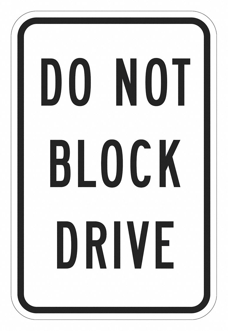 Parking Sign: 18 in x 12 in Nominal Sign Size, Aluminum, 0.063 in, High Intensity Prismatic, Black