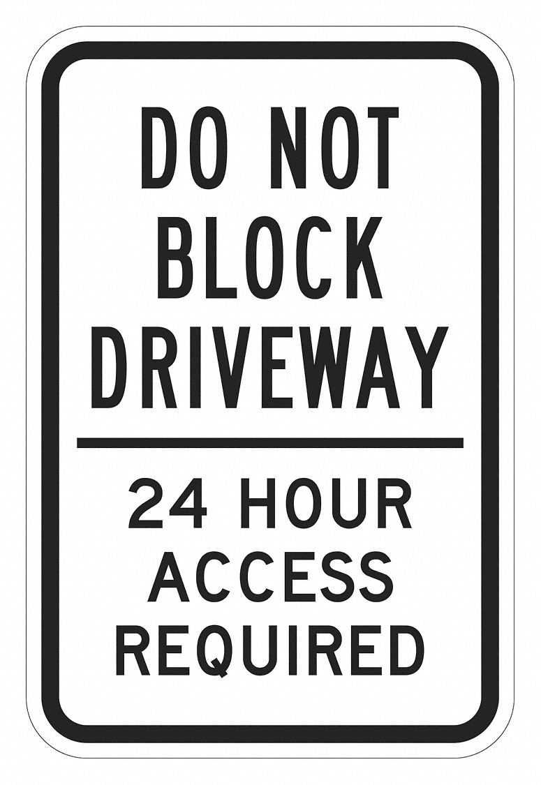 18 In X 12 In Nominal Sign Size, Aluminum, Parking Sign - 448U16|T1 - Foto 11