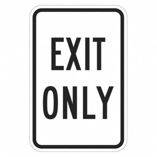 LYLE Exit Sign, MUTCD Code R7-68, Retroreflective Grade Engineer ...