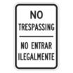 No Trespassing No Entrar Ilegalmente Signs