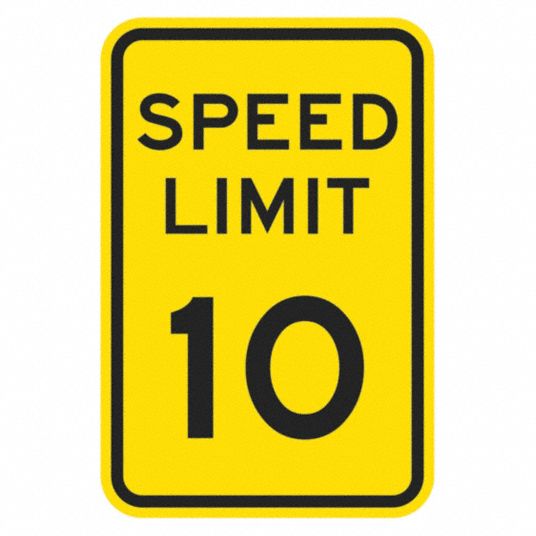 LYLE Traffic Sign: 18 in x 12 in Nominal Sign Size, Aluminum, 0.063 in ...