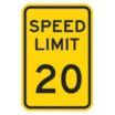 Speed Limit 20 Signs