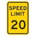 Speed Limit 20 Signs