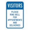 Visitors: Please Ring Bell For Appointment Signs