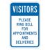Visitors: Please Ring Bell For Appointment Signs