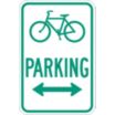 Bicycle Parking Signs (With Double Arrow)