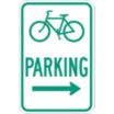 Bicycle Parking Signs (With Right Arrow)